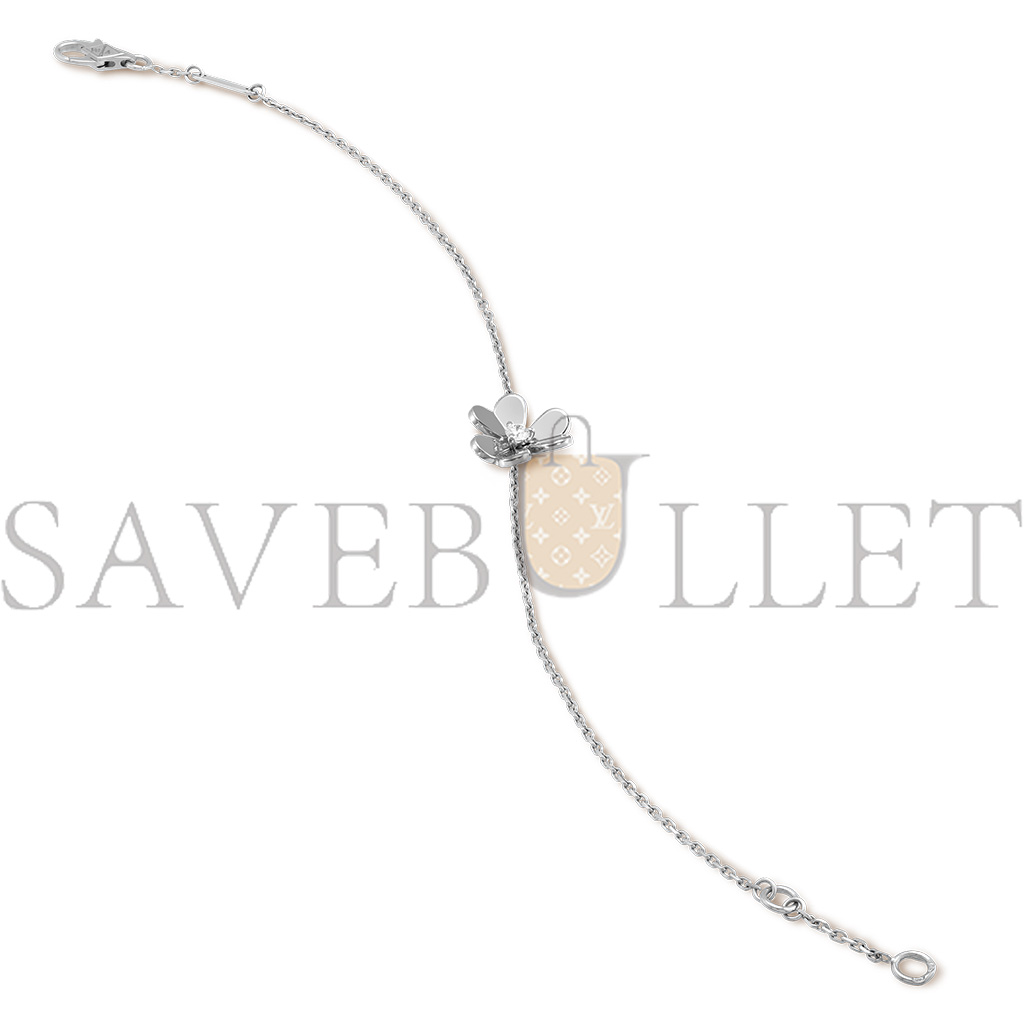 v*n cl*f arpels frivole bracelet, mini model - white gold, Di*m*nd  vcarp0j500